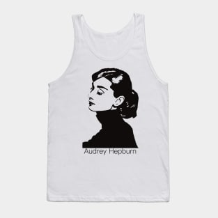 Audrey Hepburn Fan Artwork Tank Top